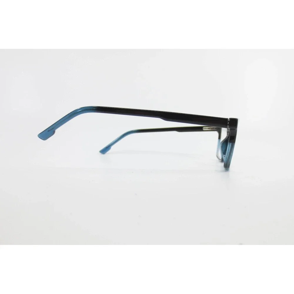 KP 20236 Black Blue Rectangular Eyeglass Frames 47-16-135 Modern Two Tone